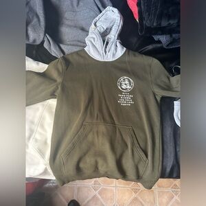 Green hoodie